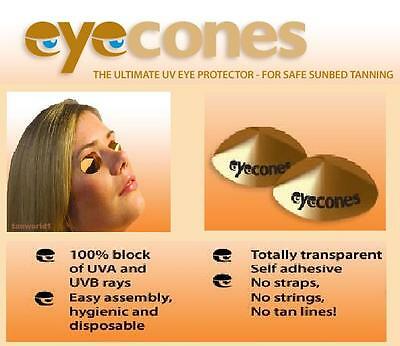 25 x Disposable SunBed /Solarium Tanning Eye Protection UV Goggles